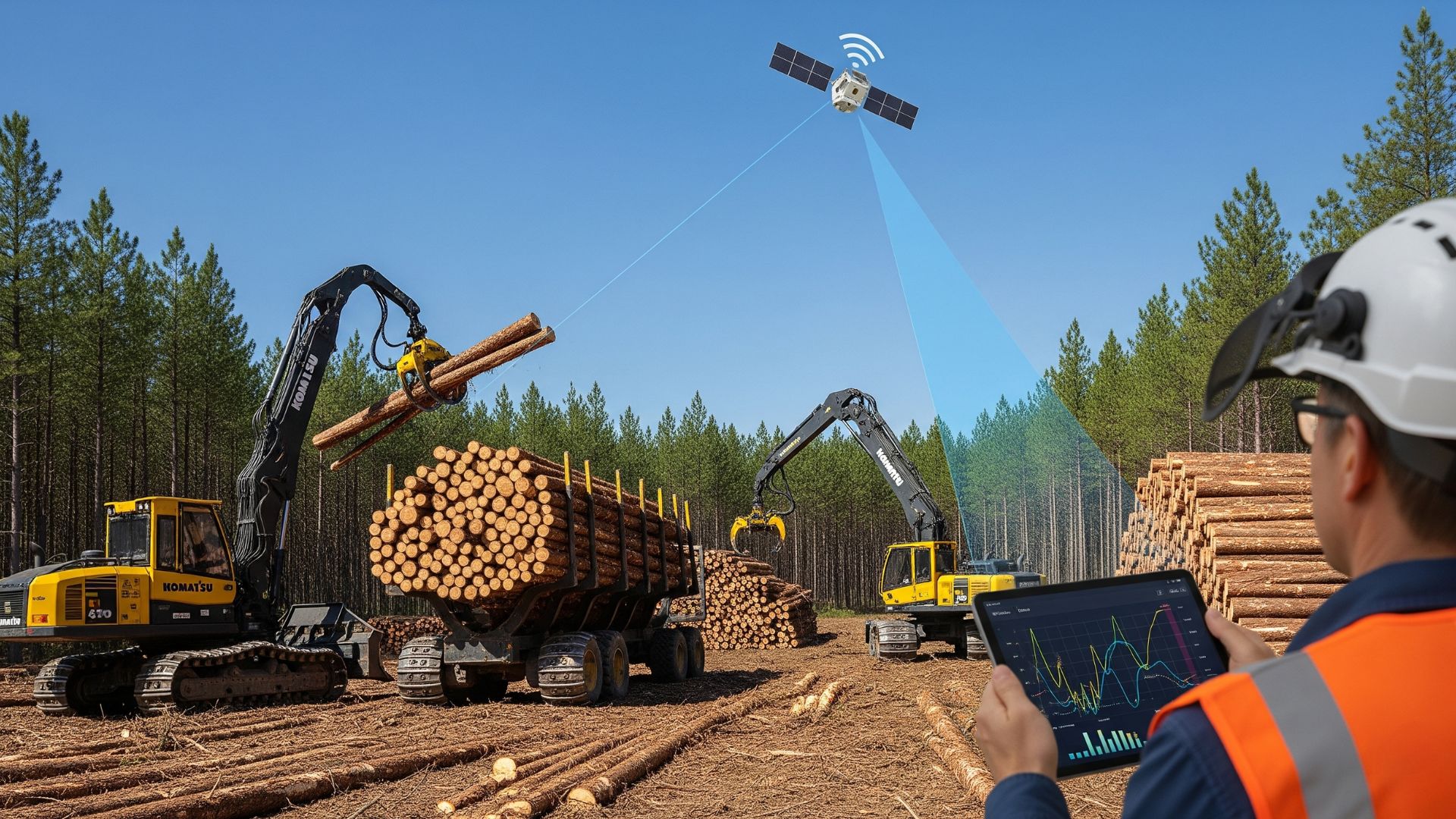 Komatsu Satellite IoT Case